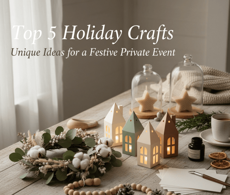 Top 5 Holiday Crafts: Unique Ideas for a Festive Private Event - The Crafty Kit