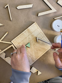 Wood Mosaic Puzzle: In - Person Workshop Westwood, NJ - The Crafty Kit