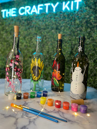 Wine Bottle Painting Kit - The Crafty Kit