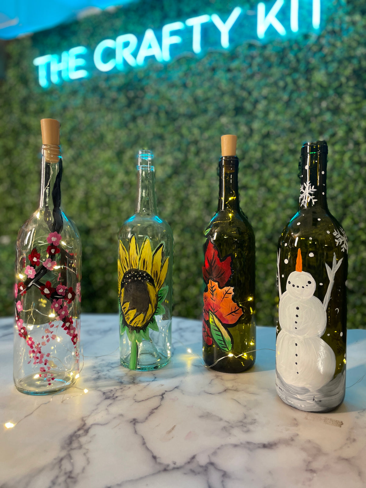 Wine Bottle Painting Kit - The Crafty Kit