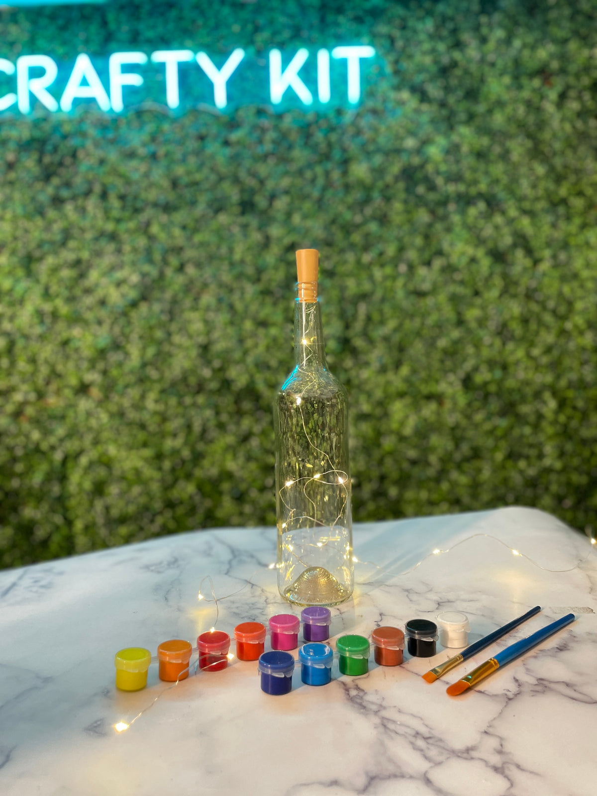 Wine Bottle Painting Kit - The Crafty Kit