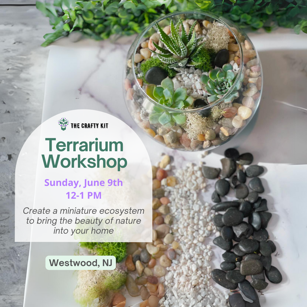 Terrarium Workshop: In-Person Workshop Westwood, NJ 6/9