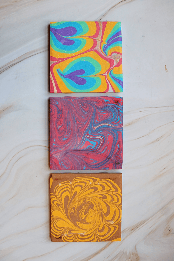 DIY Suminagashi - Coaster Kit - The Crafty Kit