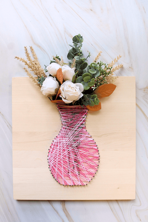 DIY Floral String Art Kit - The Crafty Kit