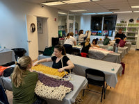 Private Event: Park Ridge Girl Scouts: Chunky Blanket Arm Knitting
