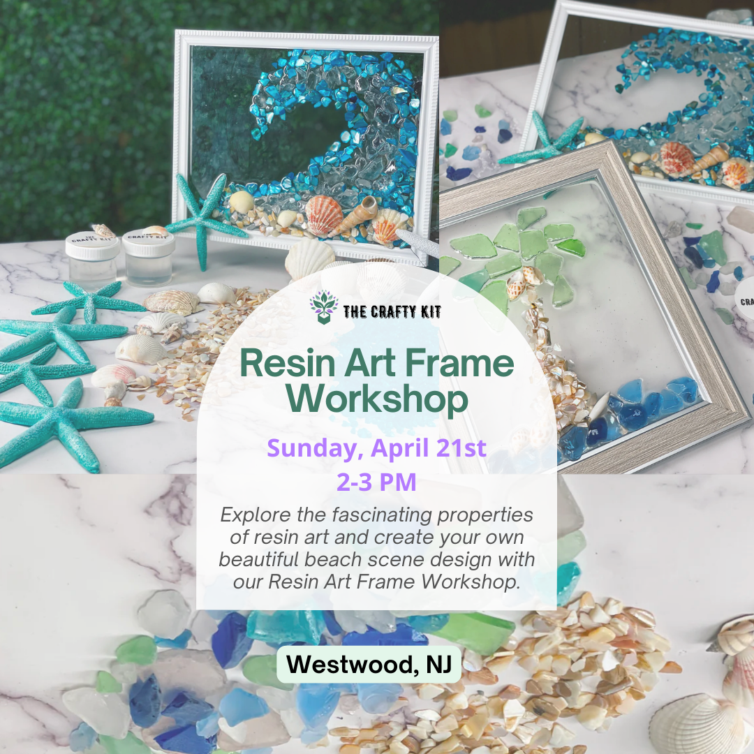 Resin Art Seascapes Frame - In-Person Workshop Westwood, NJ