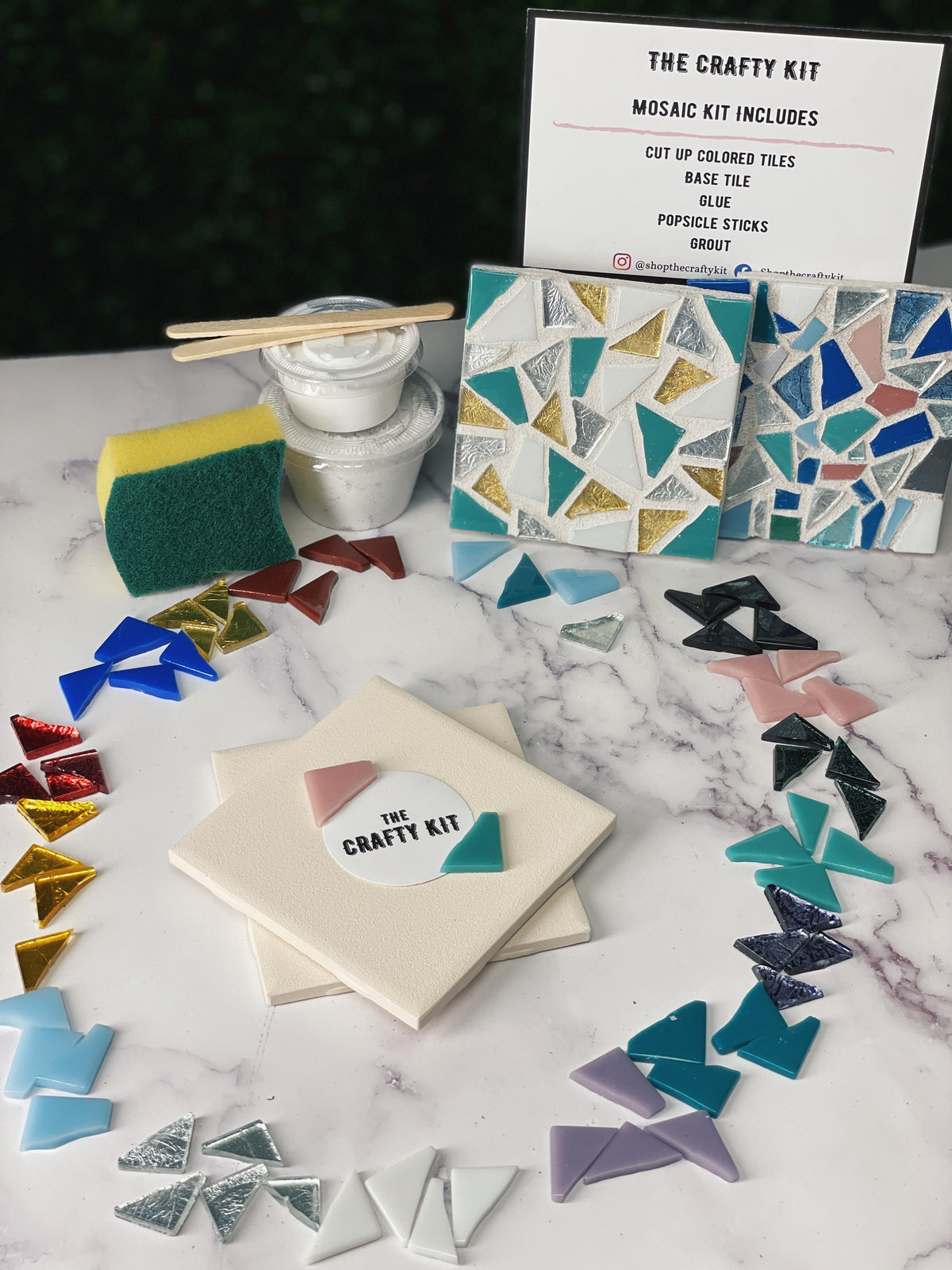 Craft Kits for Adults, Coaster Kit, Mosaic Kit, DIY Kits for Adults, Craft  Kits for Women, Stained Glass Kit, Mosaic Coaster Kit, DIY Kits 