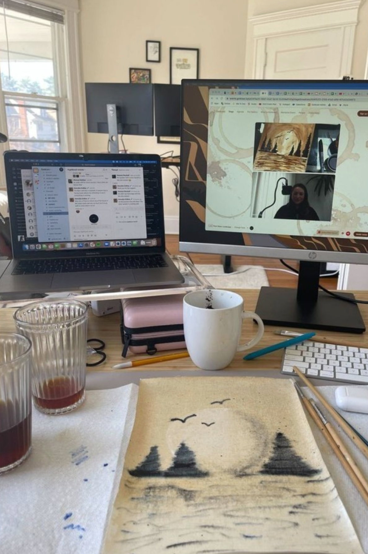Virtual Painting With Coffee
