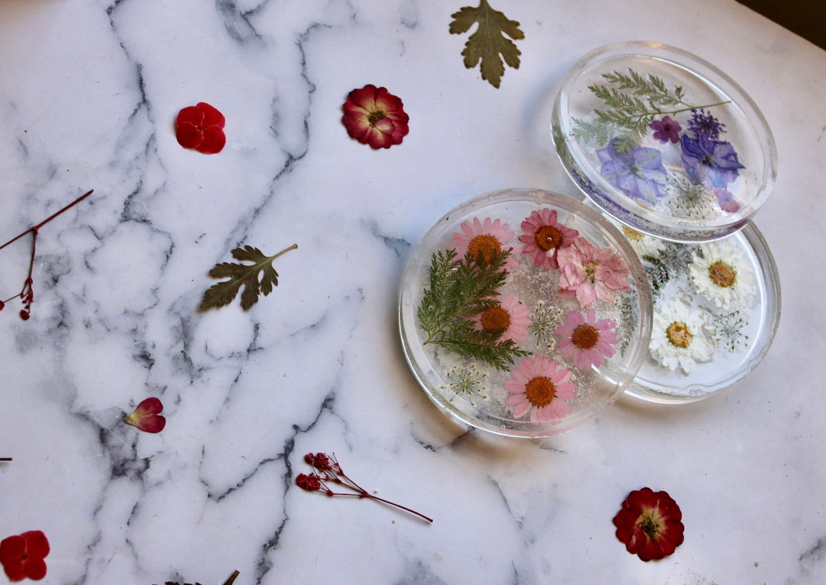 DIY All-In-One Floral Resin Coaster Craft Kit – Paper Clouds