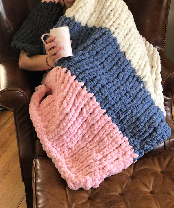 Chunky Blanket Arm Knitting: In-Person Workshop Westwood, NJ